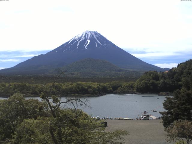 精進湖からの富士山