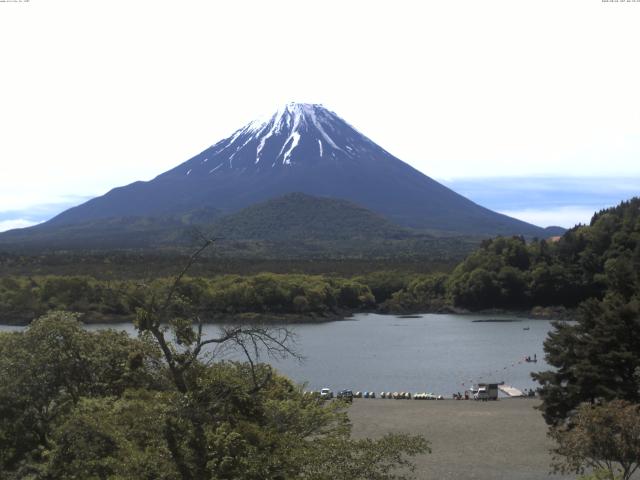 精進湖からの富士山