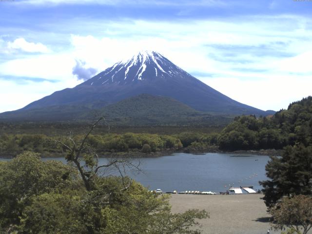 精進湖からの富士山