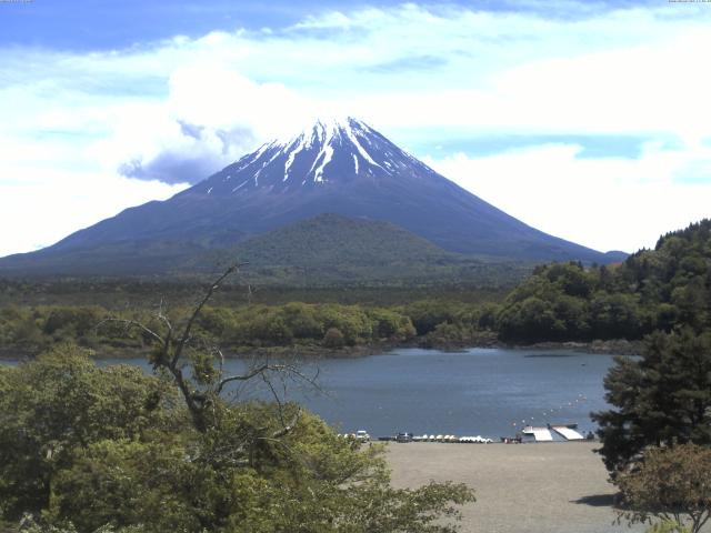 精進湖からの富士山