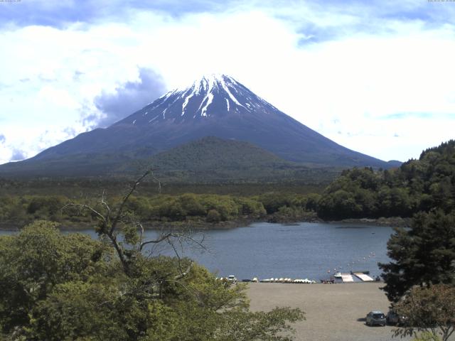精進湖からの富士山