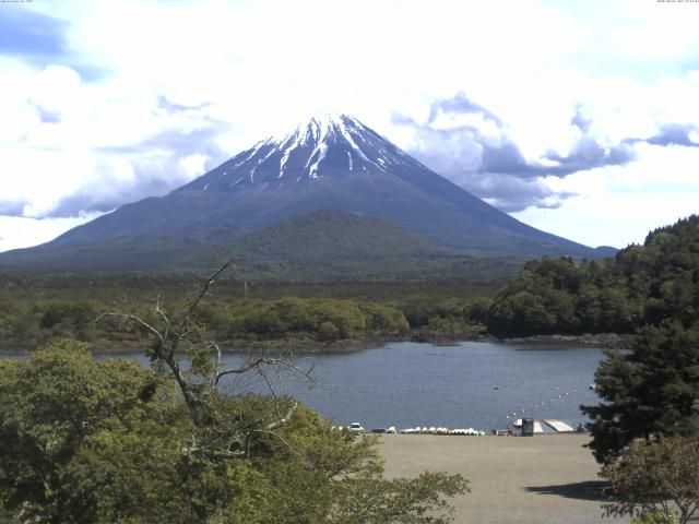 精進湖からの富士山