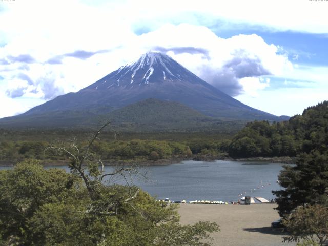 精進湖からの富士山