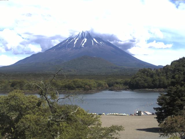 精進湖からの富士山