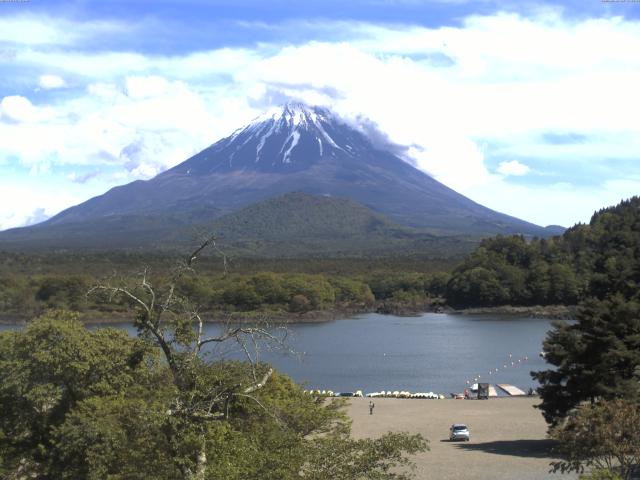 精進湖からの富士山