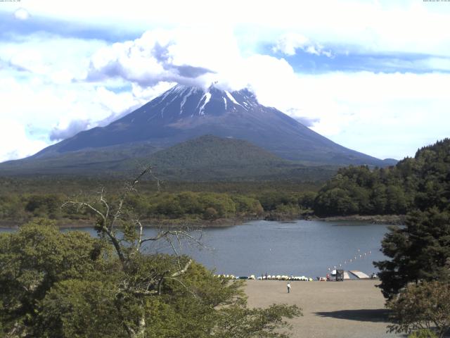 精進湖からの富士山