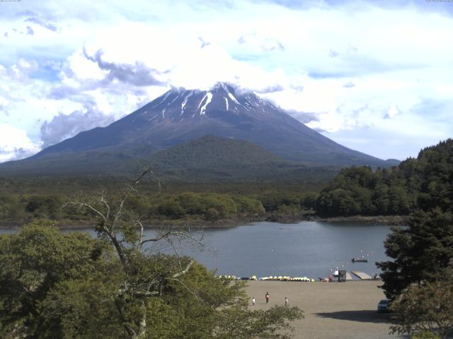 精進湖からの富士山