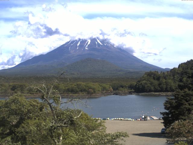 精進湖からの富士山