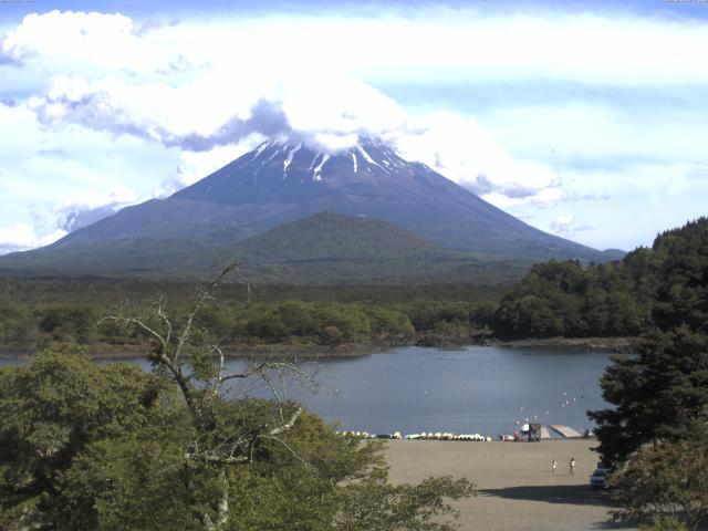 精進湖からの富士山