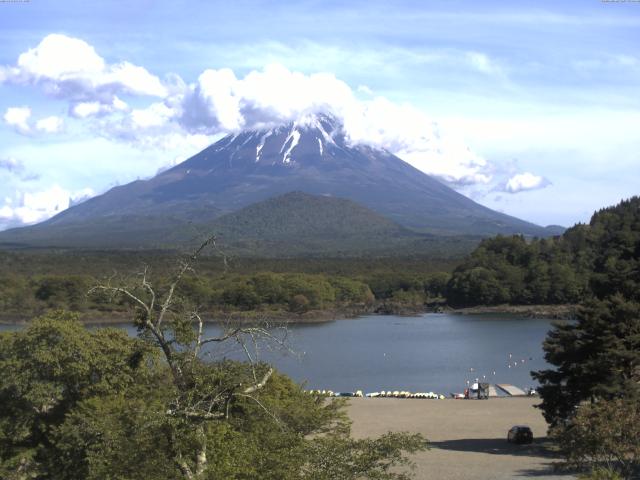 精進湖からの富士山