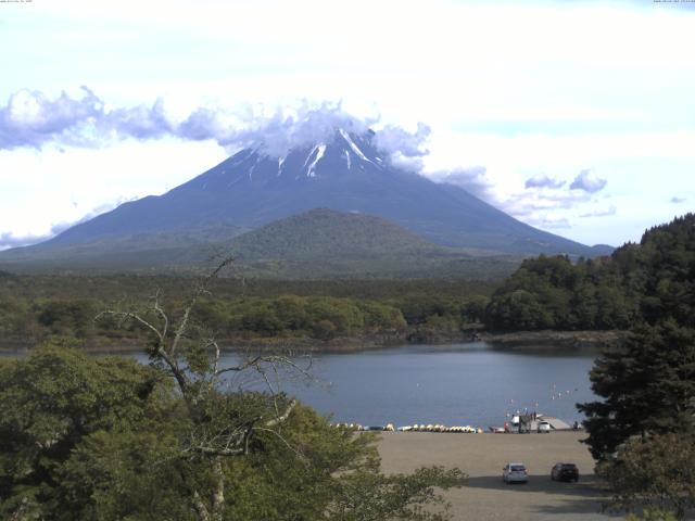 精進湖からの富士山