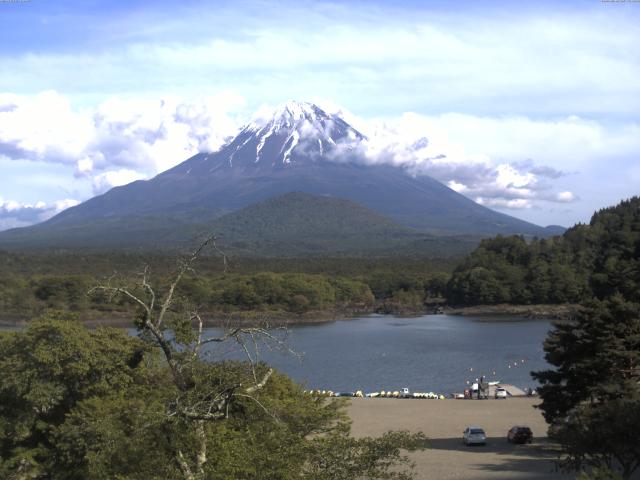精進湖からの富士山