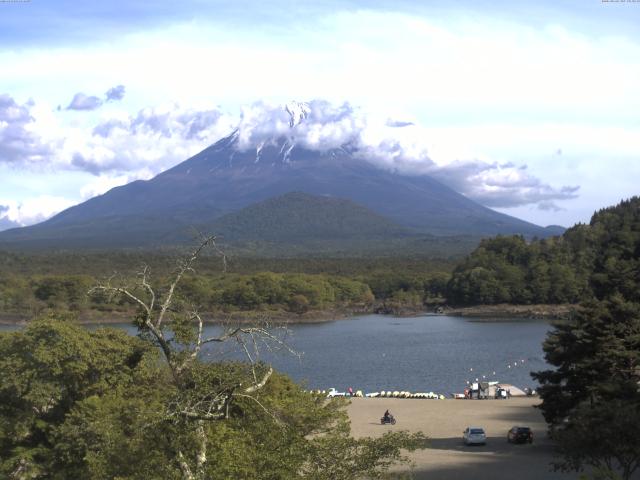 精進湖からの富士山