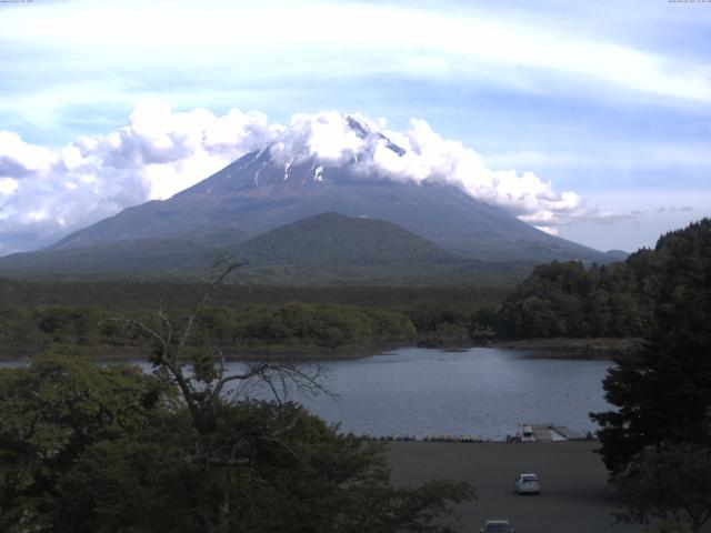 精進湖からの富士山