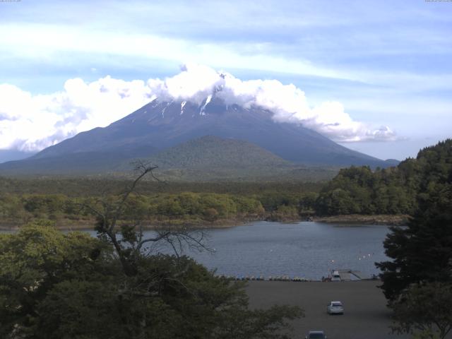 精進湖からの富士山