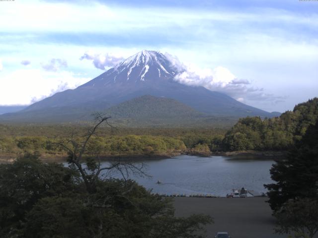 精進湖からの富士山