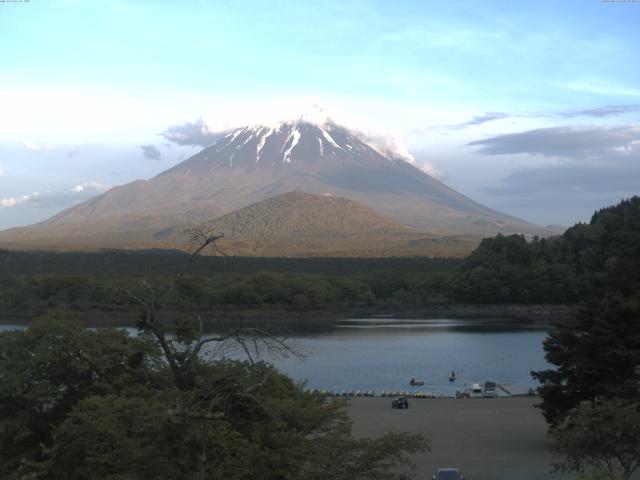 精進湖からの富士山