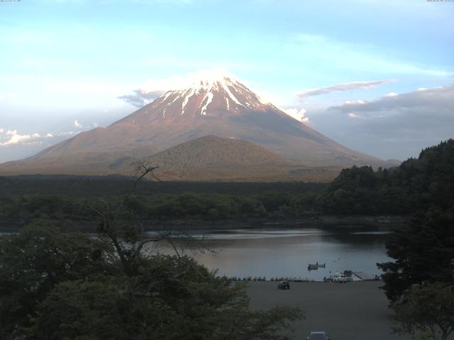 精進湖からの富士山