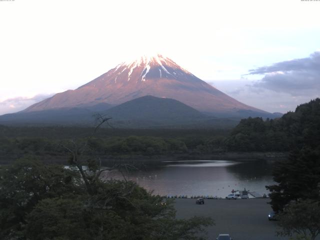 精進湖からの富士山