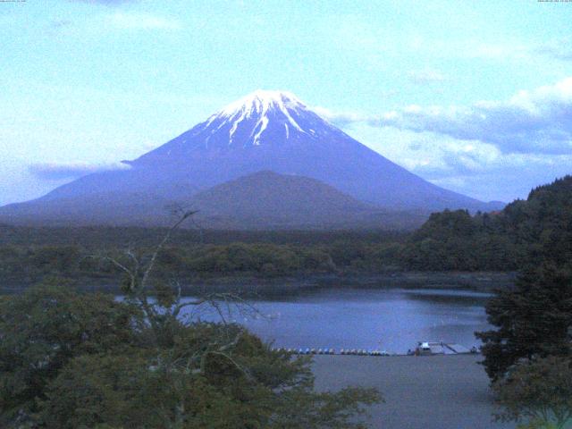 精進湖からの富士山