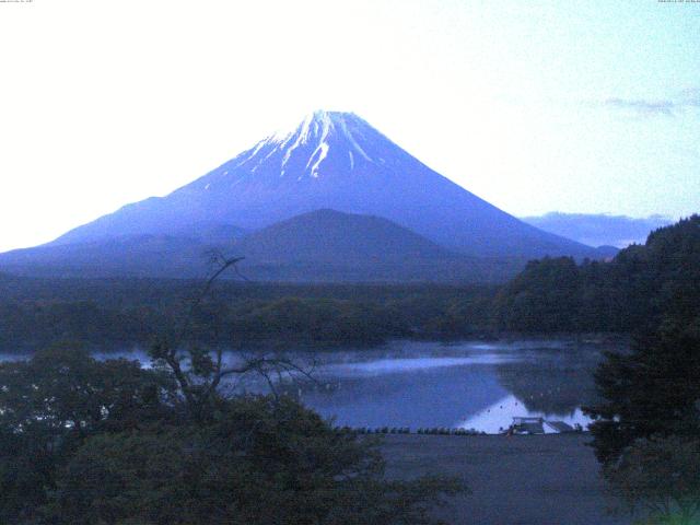 精進湖からの富士山