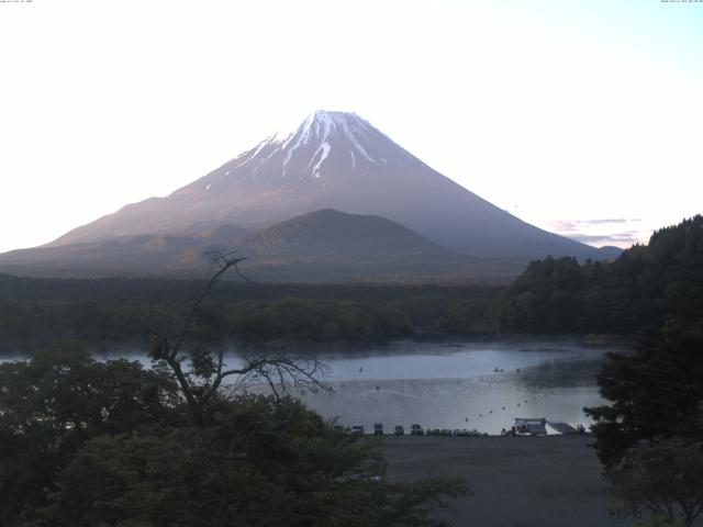 精進湖からの富士山