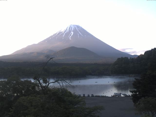 精進湖からの富士山