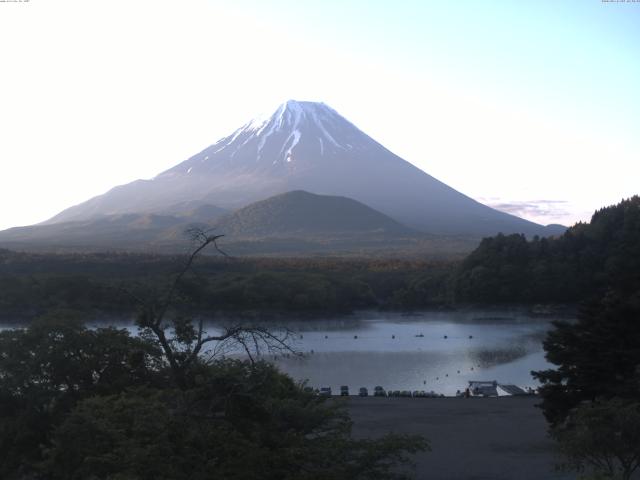 精進湖からの富士山