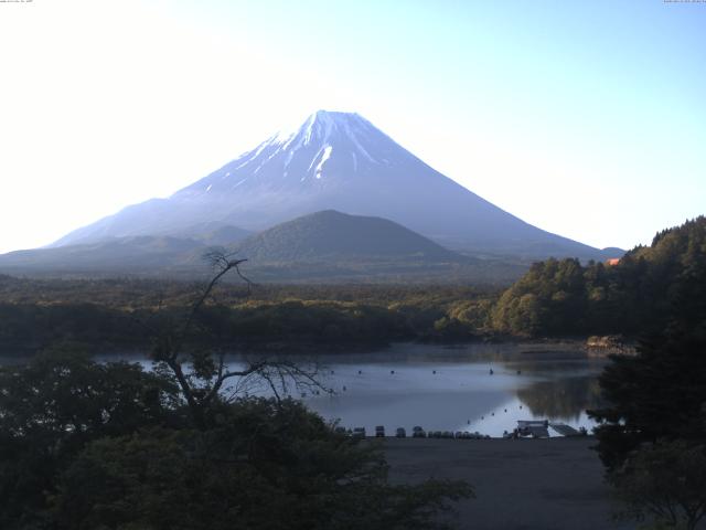精進湖からの富士山
