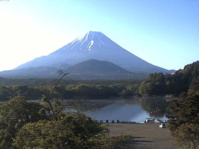 精進湖からの富士山