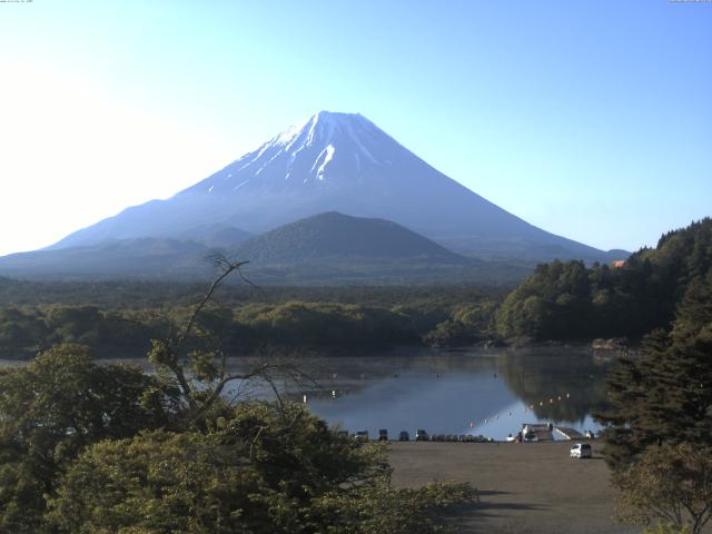 精進湖からの富士山