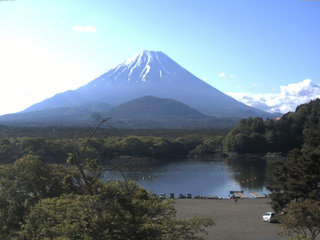 精進湖からの富士山