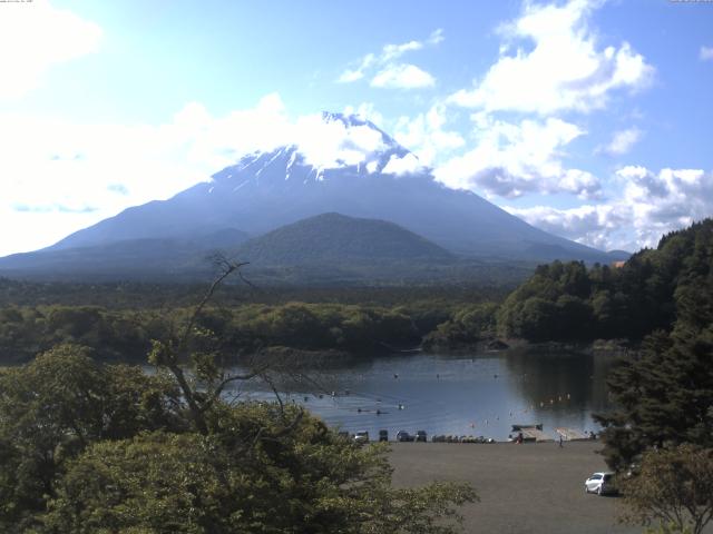 精進湖からの富士山