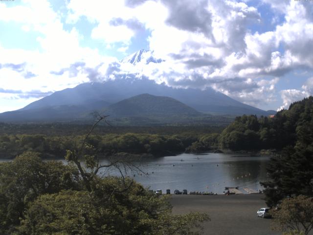 精進湖からの富士山