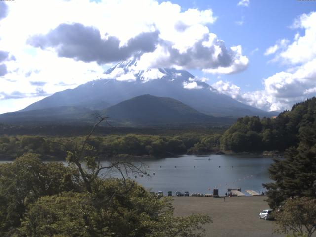精進湖からの富士山