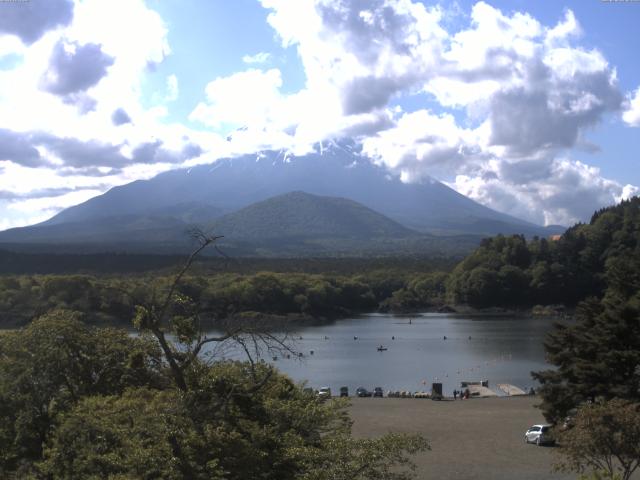 精進湖からの富士山