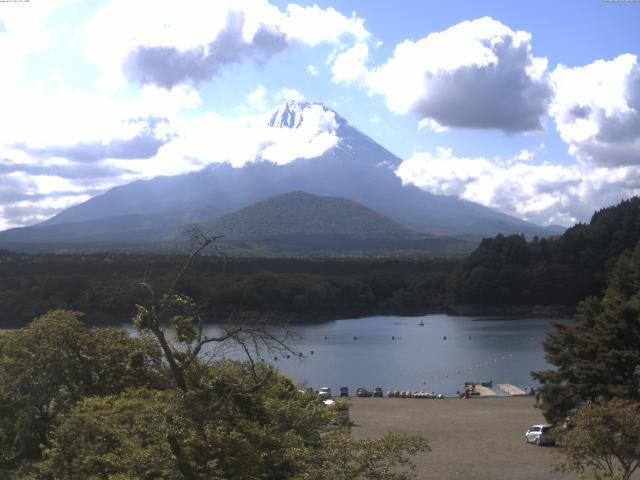 精進湖からの富士山