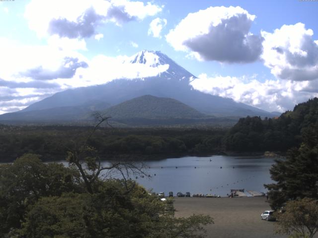 精進湖からの富士山