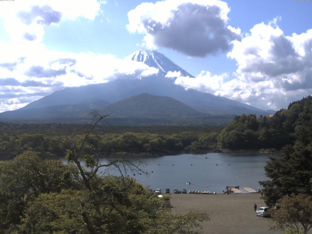 精進湖からの富士山