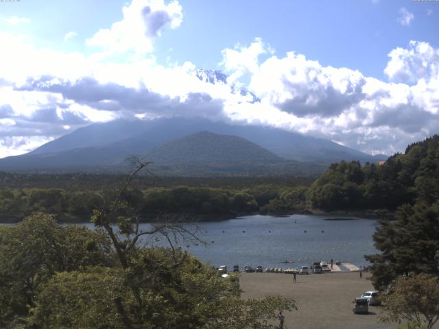 精進湖からの富士山