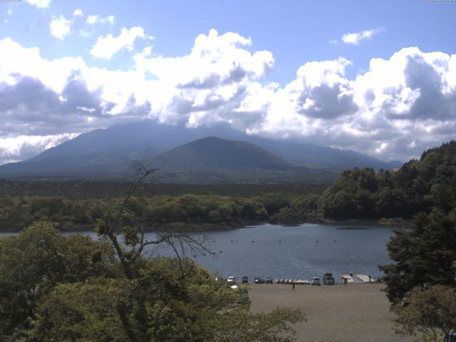 精進湖からの富士山