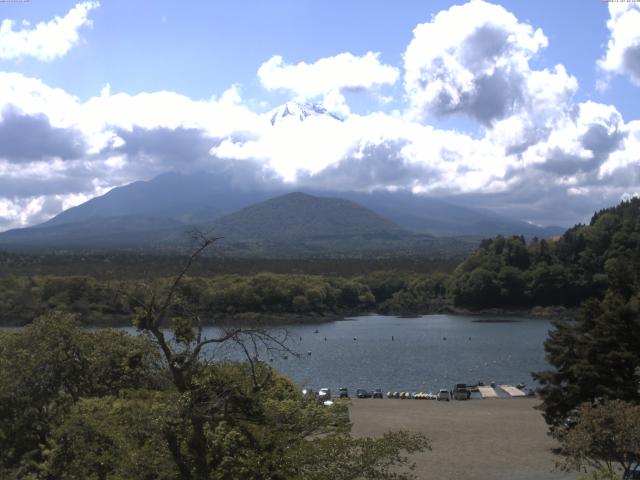 精進湖からの富士山
