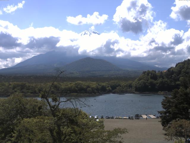 精進湖からの富士山