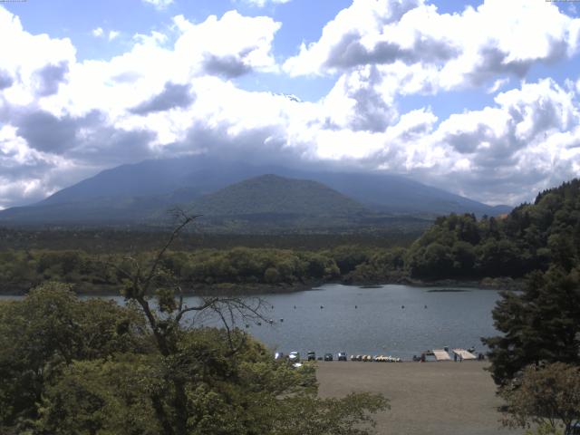 精進湖からの富士山