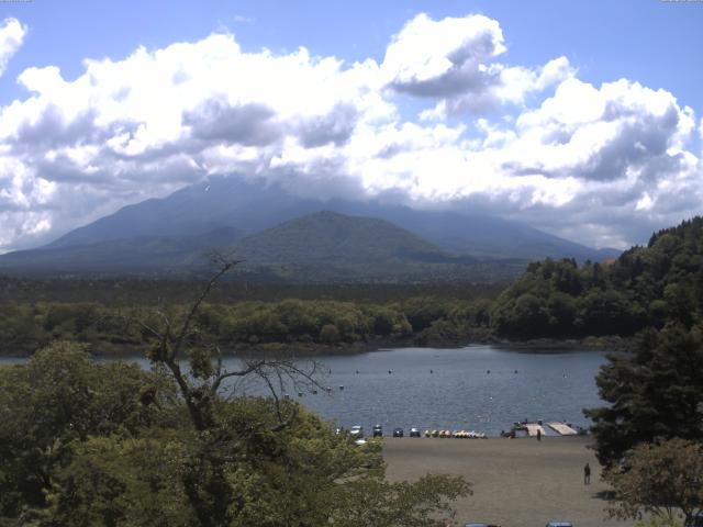精進湖からの富士山