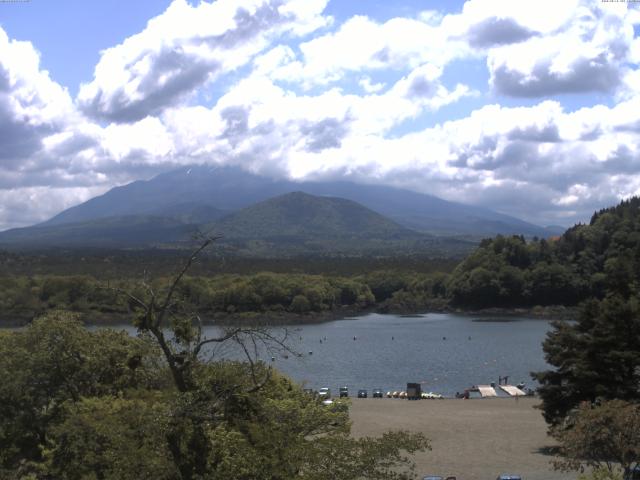 精進湖からの富士山