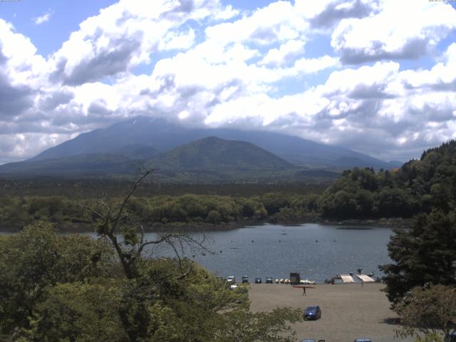 精進湖からの富士山