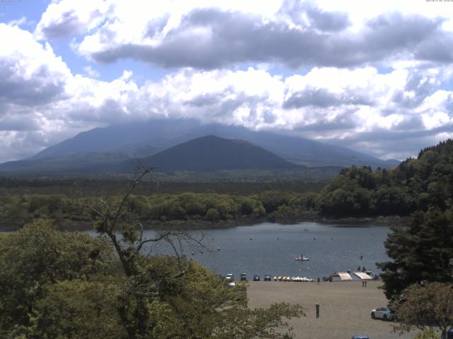 精進湖からの富士山