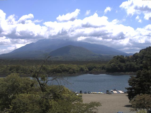 精進湖からの富士山
