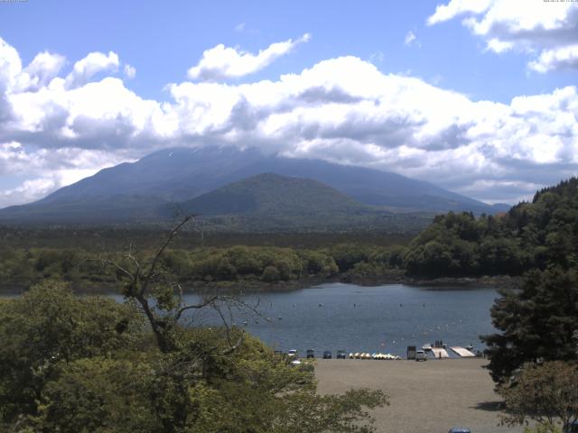 精進湖からの富士山